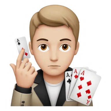 Poker face  sticker