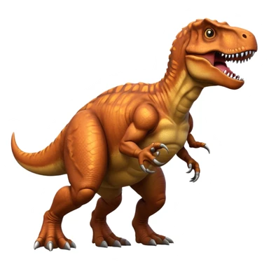 A t-rex with a big arm sticker