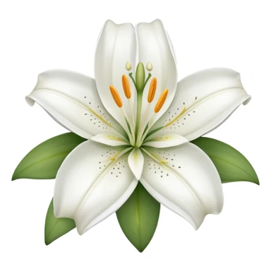 Lily flower sticker