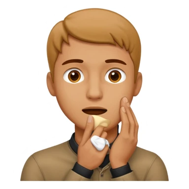 Man with Hand fully around throat sticker