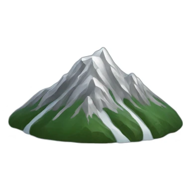 silver big mountain sticker
