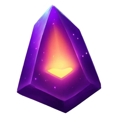 a glowing purple space artifact sticker
