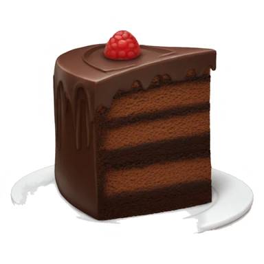 Chocolate cake ( one slice ) sticker