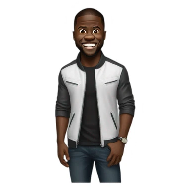 kevin hart serious real laughing sticker