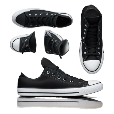 black converse all star chuck taylor high sticker