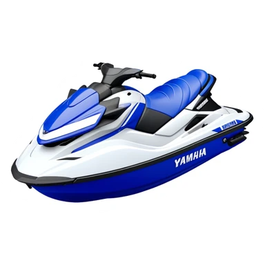 Jet Ski - Yamaha EX Deluxe (Model Year: 2022) (Iconic colour: Blue and white) sticker