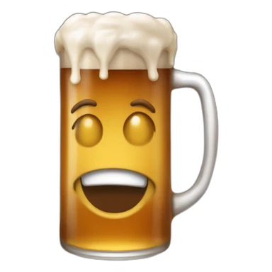 Caca qui bois une bière sticker