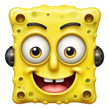 freaky Spongebob down symptoms deformed  sticker