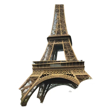 Torre Eiffel lloviendo sticker