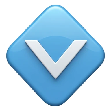 A blue 🔵 tick ✔️mark emoji which is used in tik tok for big celebrates sticker