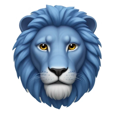 blue lion sticker