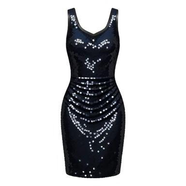 sequin dress sticker