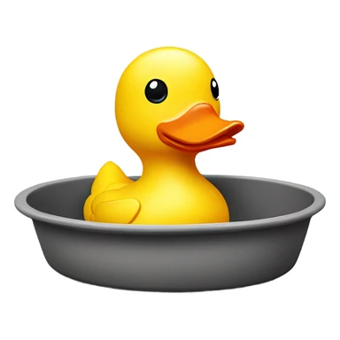 Rubber duck ceramic tray sticker