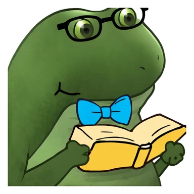 In ein buch beißen sticker