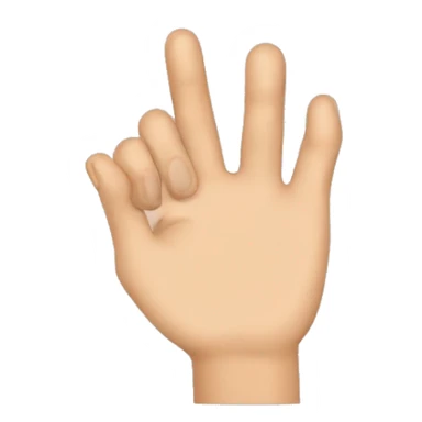 Index finger on left and right hands rubbing together sticker