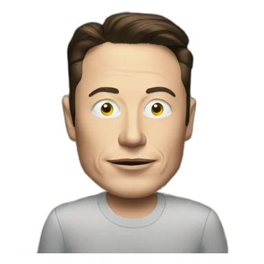 ELON MUSK WITH MONEY IN EYES sticker