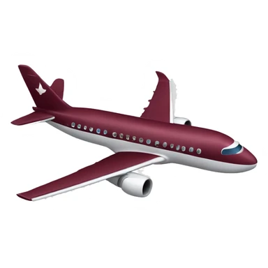 burgundy red plane travelling around the world sticker