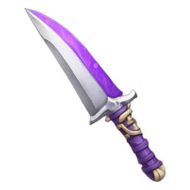 3d skeleton purple fire espada sticker