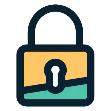 security lock for banking sticker