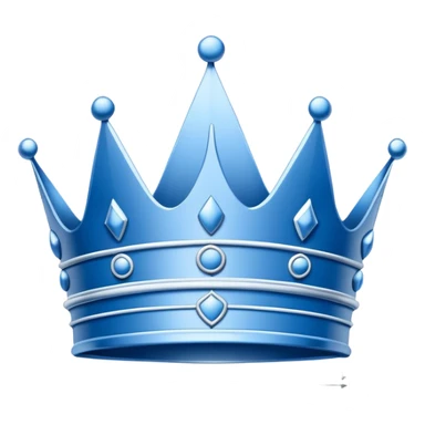 side view of a blue blueprint plan with the sketch of a crown in white lines sticker