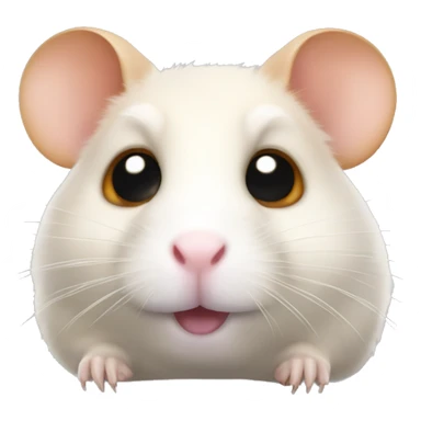 Hamster with beady eyes sticker