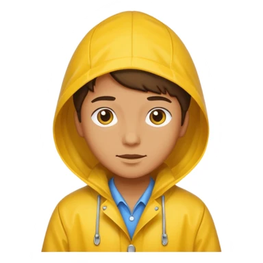 Raincoat Pedestrian sticker