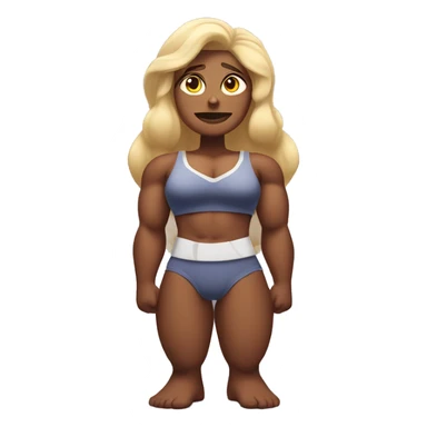 muscular gargantuan extremely muscular massive giant female woman sticker