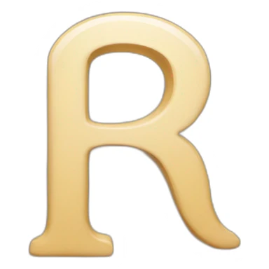 Small Letter r sticker