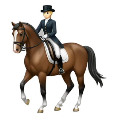 Cheval de dressage sticker