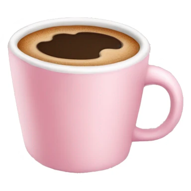 Pastel pink coffee sticker