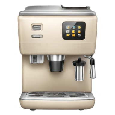 Light beige coffee machine  sticker
