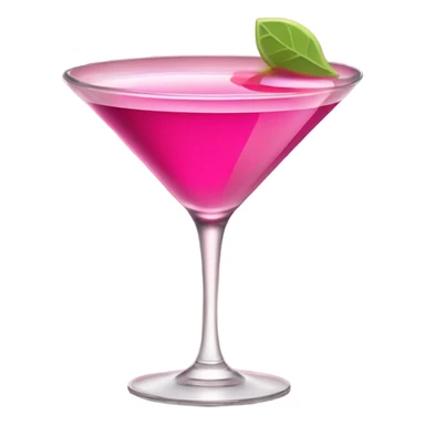 Pink Martini glass sticker