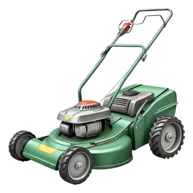 pencil drawing of a lawn mower sticker
