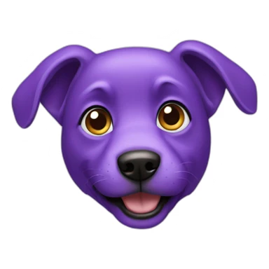 purple dogs  sticker