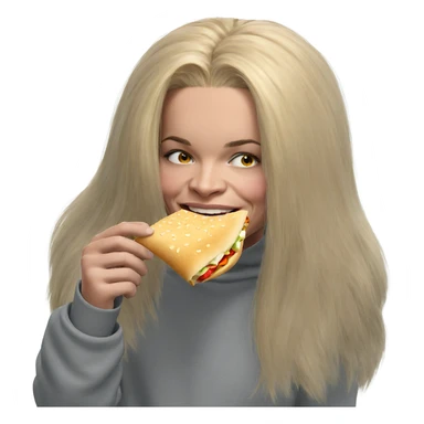 blonde boy enjoying food solo sticker