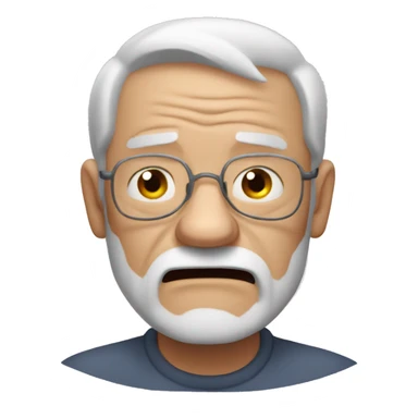 Angry grandpa sticker