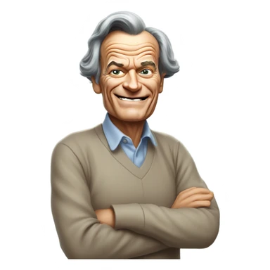 Feynman farting sticker