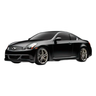 infiniti g35 coupe black side view fast smoke sticker