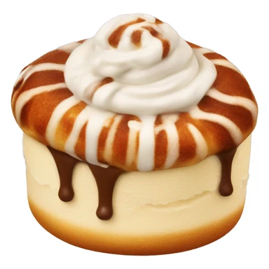Cinnabon with cream  sticker