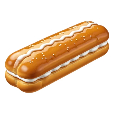 3d realistic Butterscotch éclair  sticker