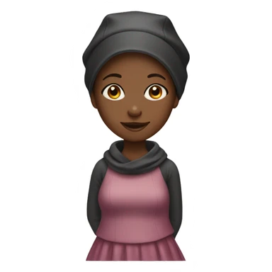 black girl with bonnet sticker