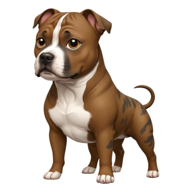 Completely Brindle English Staffordshire Bull Terrier sticker