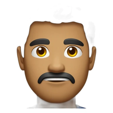 short-black-hair-brown-man-angry-emoji sticker