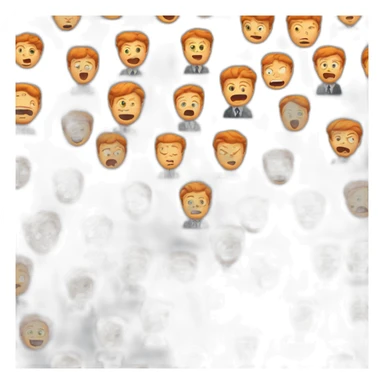 a ginger boy wearing a suit runs away looking scared sticker