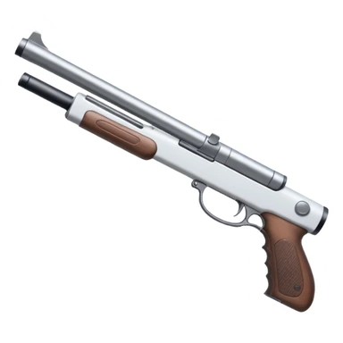 white SPAS12 shotgun sticker