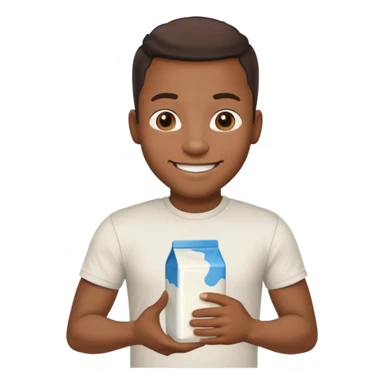 Make a black guy getting milk from store sticker