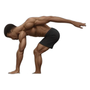 planche, planche, calisthenics, male, sideshot sticker