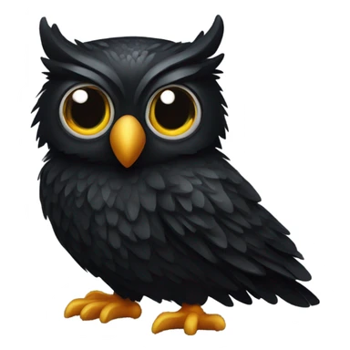 Owl black & go sticker