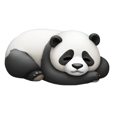 Panda sleeping sticker