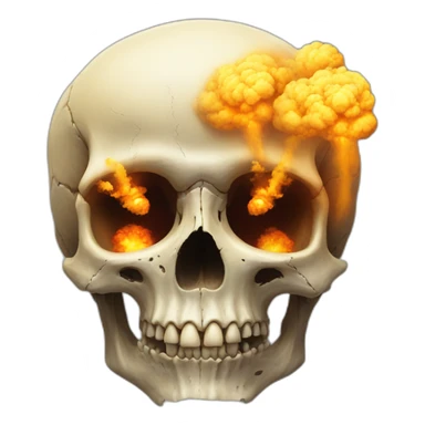 skull nuclear explosion study to sticker
